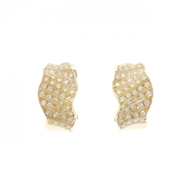 K18YG Bông tai kim cương 1.00CT - Hàng hiệu Chính hãng 865369