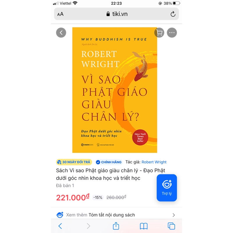 Vì sao Phật giáo giàu chân lý (Why Buddhism is true) (real từ amazon) 362890