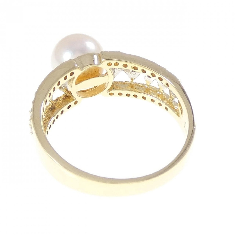 Nhẫn ngọc trai Akoya K18YG/K18WG 7.6mm - Hàng hiệu Chính hãng 852655