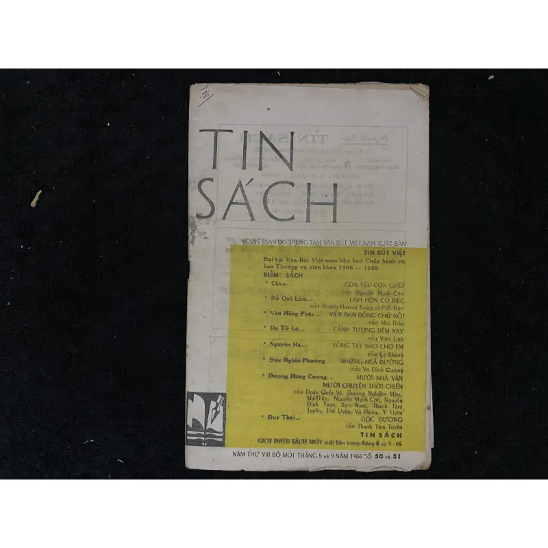 Tạp chí trước 1975: Tin sách 1024313