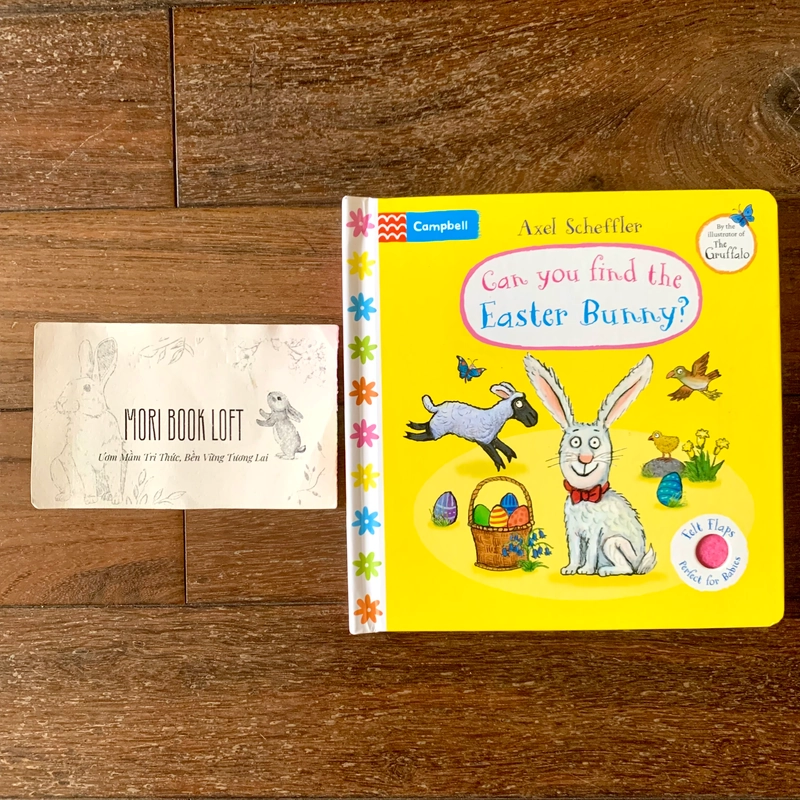Sách ngoại văn Can You Find The Easter Bunny? – Sách lật mở miếng vải, Used, Board Book 540727