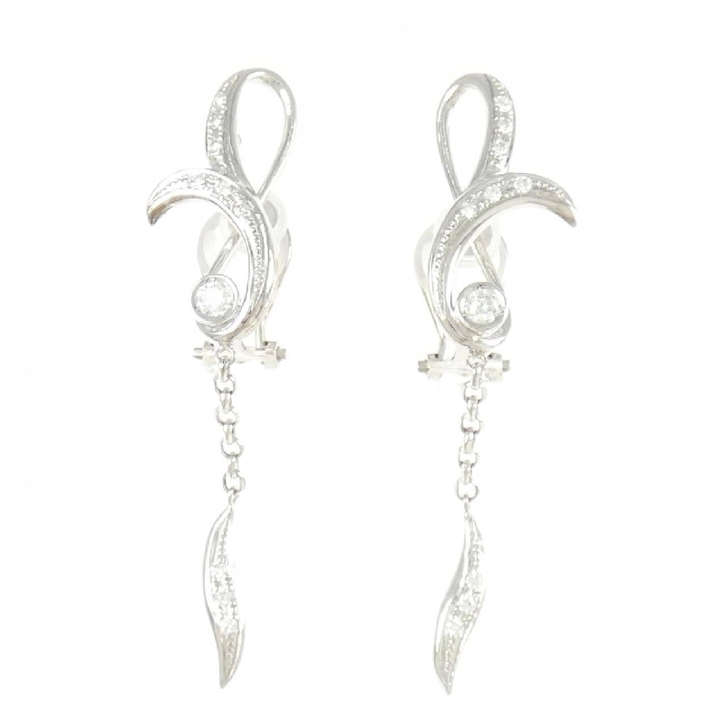 K18WG Bông tai kim cương 0.30CT - Hàng hiệu Authentic 869773