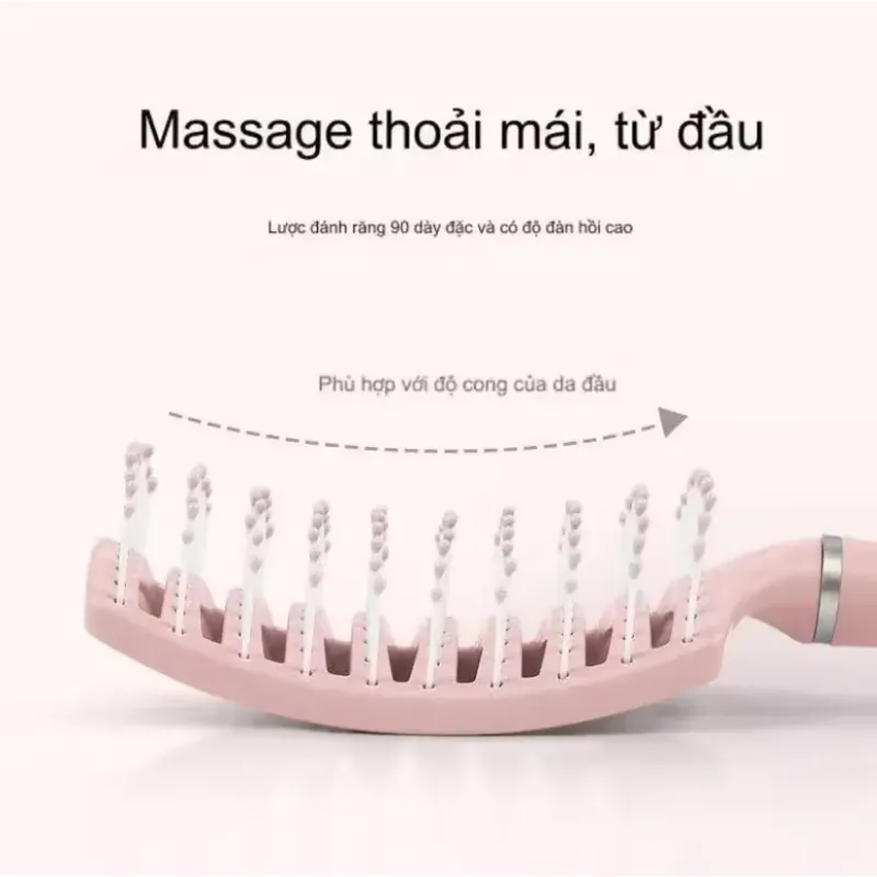 Lược Massage Gỡ Rối Tạo Phồng – Lược Chải Tóc Mượt, Massage Da Đầu, Chống Rối Cho Nam Nữ 925604