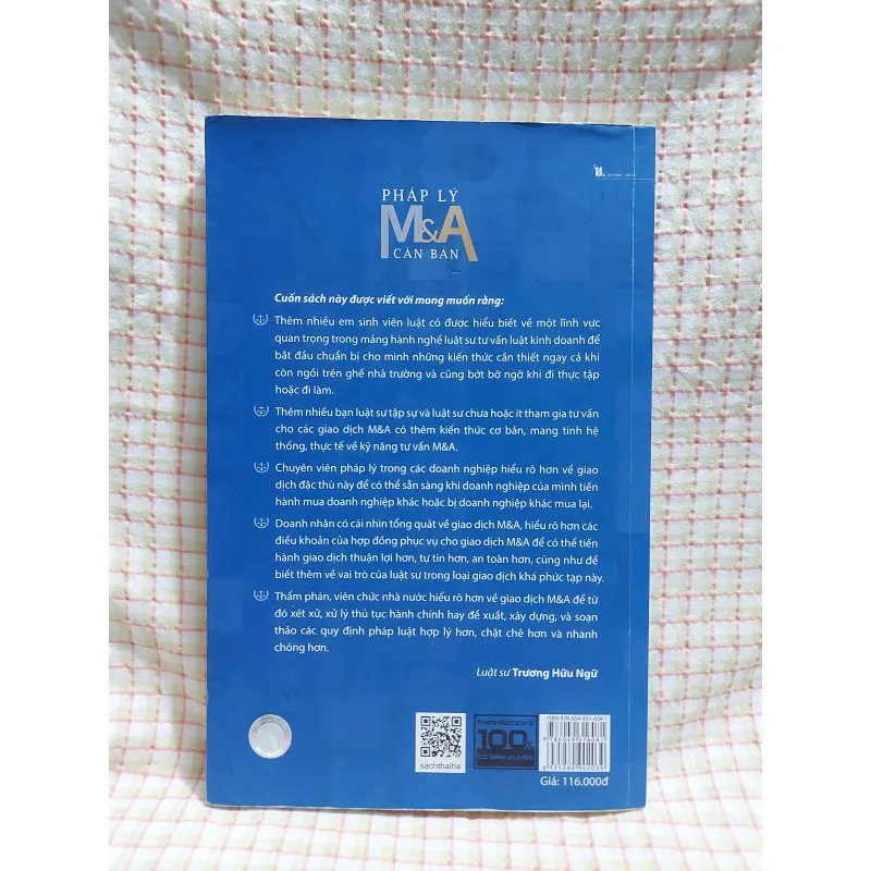 PHÁP LÝ M&A CĂN BẢN - Luật sư TRƯƠNG HỮU NGỮ 797605