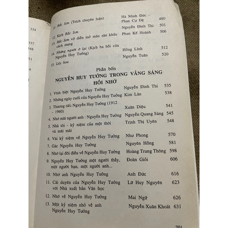Nguyễn Huy Tưởng : Tác gia và tác phẩm; sách khổ lớn ; 2007 451963