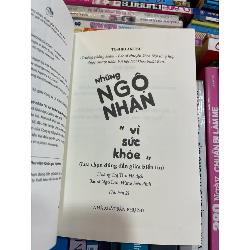 NHỮNG NGỘ NHẬN VÌ SỨC KHOẺ - TOSHIO AKITSU  995735