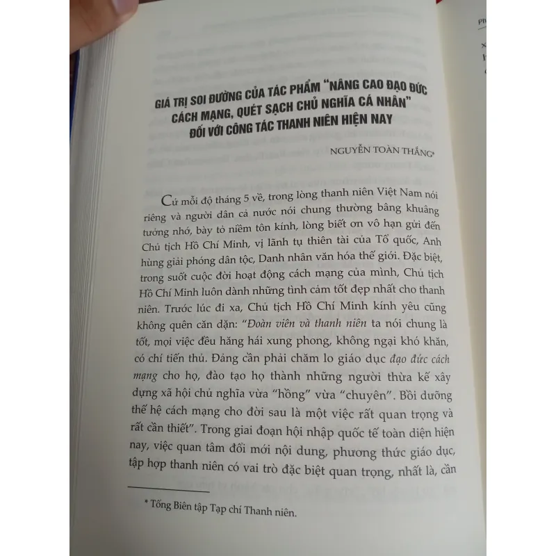 SÁCH NÂNG CAO ĐẠO ĐỨC CÁCH MẠNG, QUÉT SẠCH CHỦ NGHĨA CÁ NHÂN THEO TƯ TƯỞNG, ĐẠO ĐỨC 783249