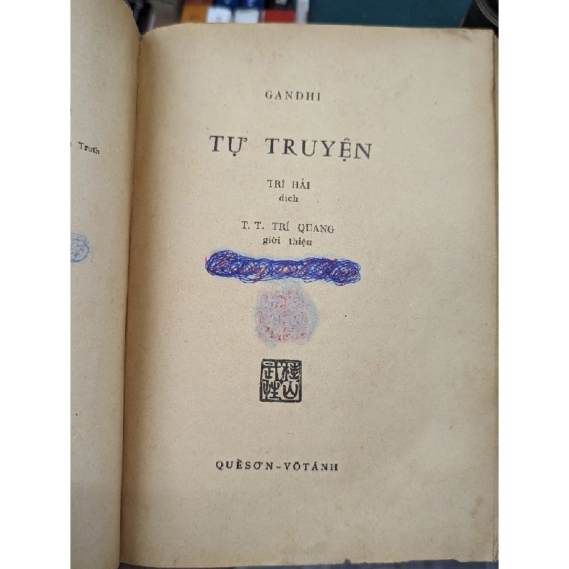 Tự truyện Gandhi - Thích Nữ Trí Hải dịch 121627