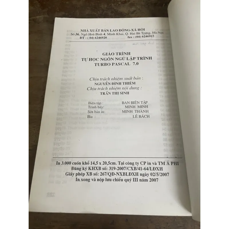 Giáo trình tự học ngôn ngữ lập trình Turbo Pascal 7.0 1002568