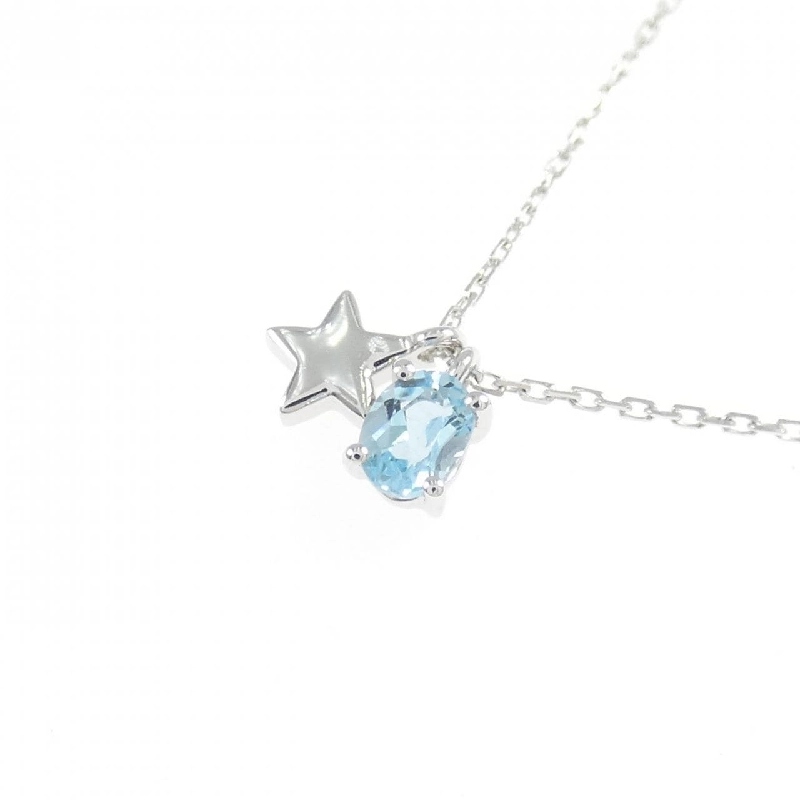 K10WG Ngôi sao Blue Topaz Dây chuyền - Hàng hiệu Chính hãng 859060