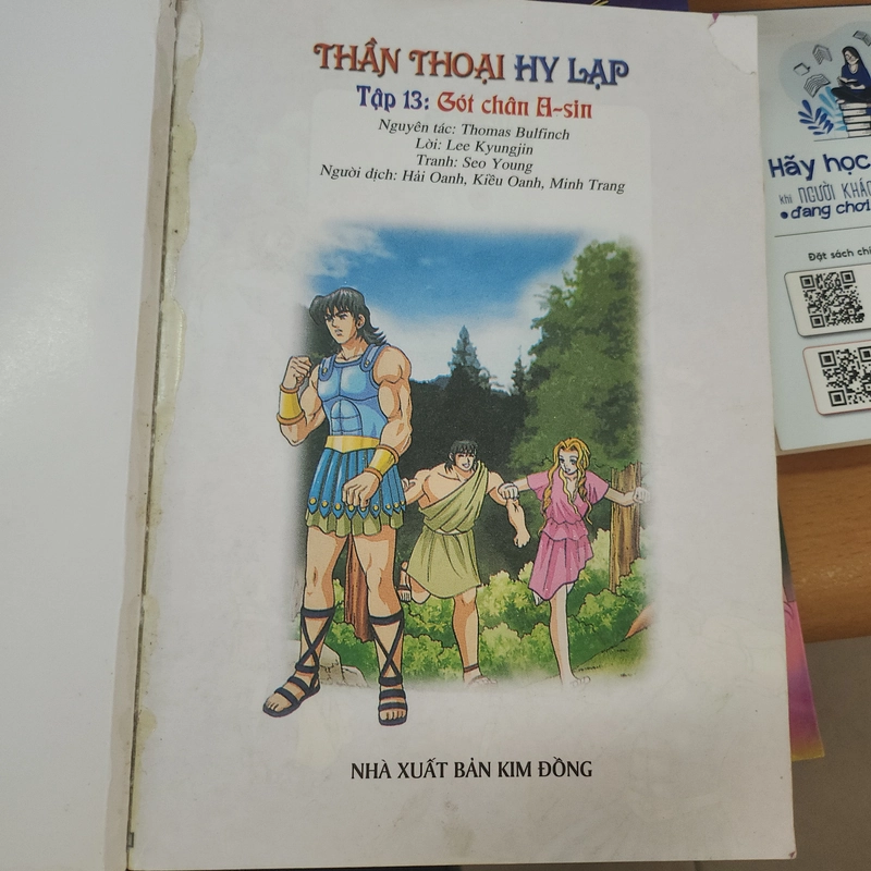 Truyện tranh - Thần thoại Hy Lạp tập 13 - Thomas Bulfinch - Cũ 369616