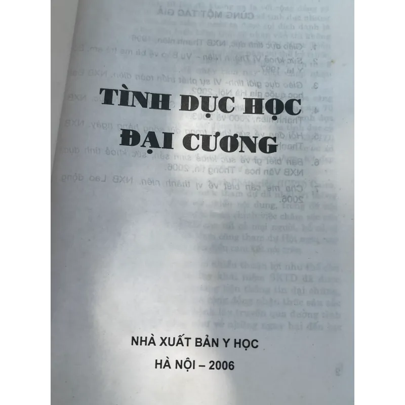 TÌNH DỤC HỌC ĐẠI CƯƠNG - ĐÀO XUÂN DŨNG  1034749