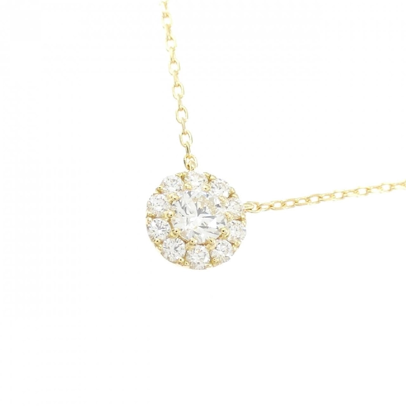 K18YG Dây chuyền kim cương 0.168CT - Hàng hiệu Chính hãng 858794