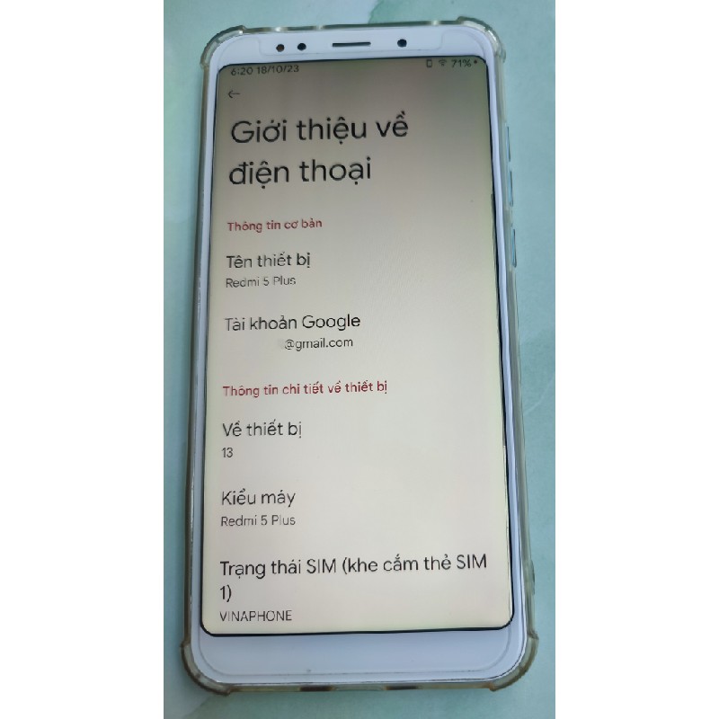 Xiaomi redmi 5 plus 4/64 20946