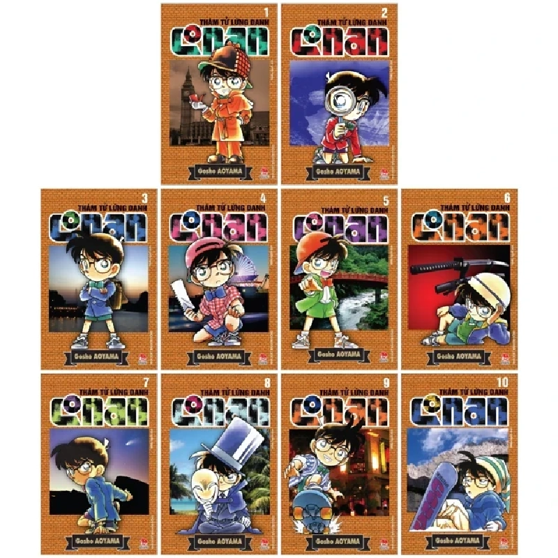 Thám Tử Lừng Danh Conan: Tập 1 - 10 (Bộ 10 Tập) - Gosho Aoyama (Mới 100%) Truyện tranh, NXB Kim Đồng - SÁCH ĐẠI HỌC 486565