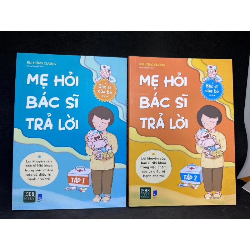 Combo 2 Cuốn Mẹ Hỏi Bác Sĩ Trả Lời (Tập 1, 2) - Lời Khuyên Của Bác Sĩ Nhi Khoa Trong Việc Chăm Sóc Và Điều Trị Bệnh Cho Trẻ - Bùi Hồng Cương, Mới 90%, 2020 SBM0404 914108