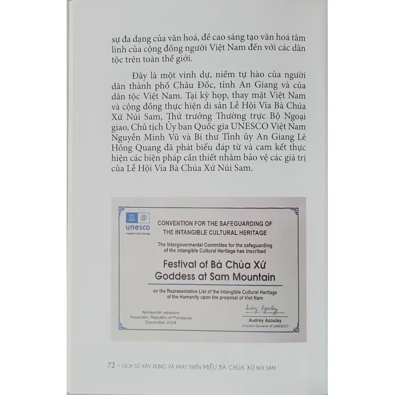 Lịch sử xây dựng và phát triển miếu Bà Chúa Xứ Núi Sam - Trịnh Bửu Hoài (sách mới 100%) 640263