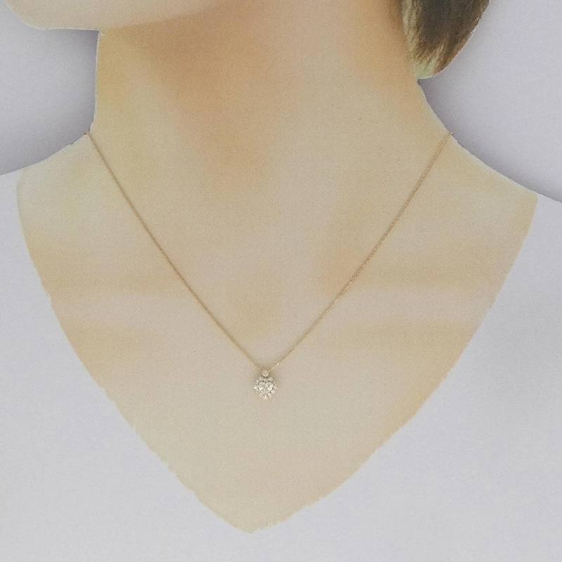 K18YG Dây chuyền hình trái tim kim cương 0.30CT - Hàng hiệu Chính hãng 860182