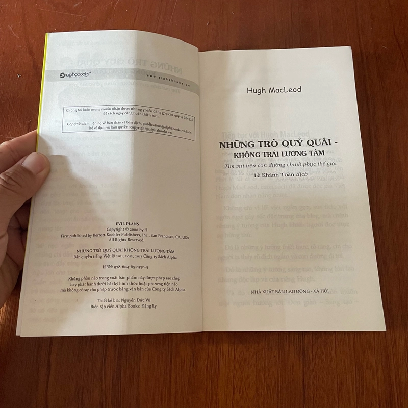 II Sách Kỹ Năng: Những Trò Quỷ Quái Không Trái Lương Tâm - Hugh Macleod - 2016 476231