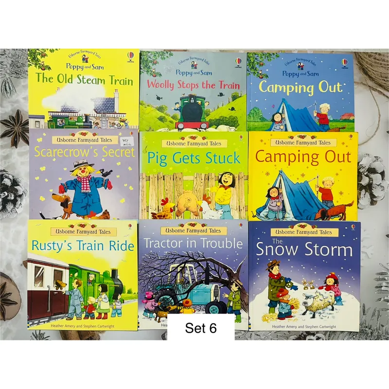 Set 6 𝐔𝐬𝐛𝐨𝐫𝐧𝐞 𝐅𝐚𝐫𝐦𝐲𝐚𝐫𝐝 𝐓𝐚𝐥𝐞𝐬 Cuộc sống vui nhộn ở nông trại Apple Tree 706194