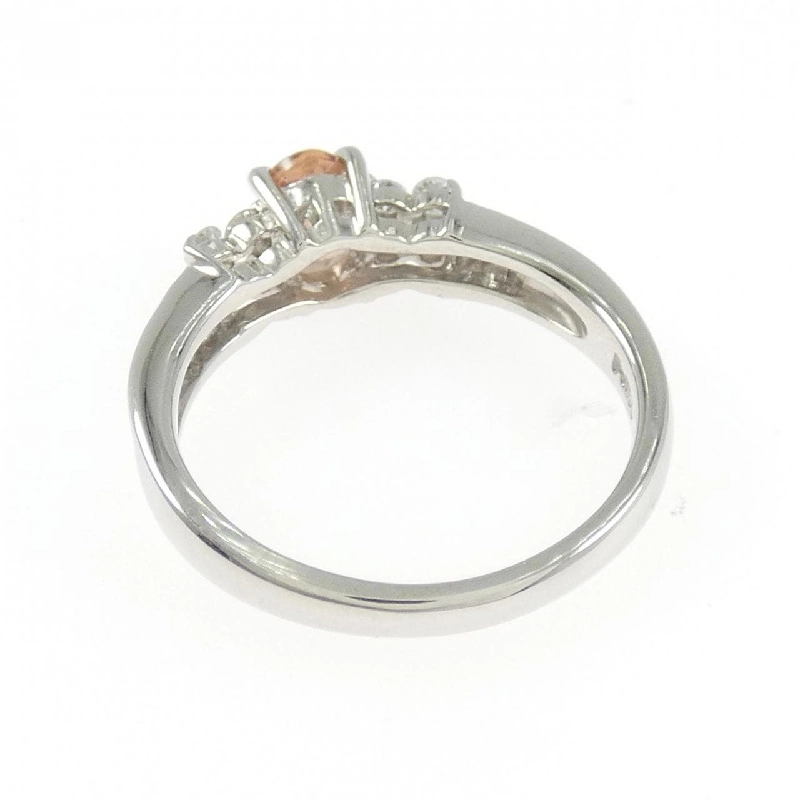 Nhẫn sapphire papara chia 0.60CT PT900 hoa 668937