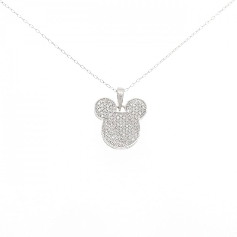 K18WG Pave Diamond Necklace 0.30CT - Hàng hiệu Authentic 862068
