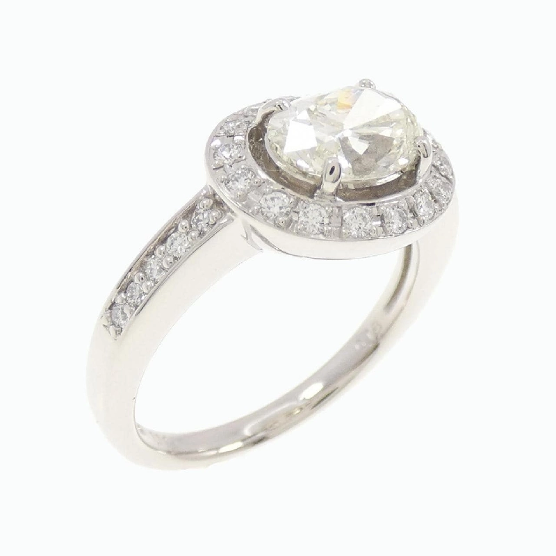 Nhẫn kim cương PT 1.194CT M VS2 cắt oval - Hàng hiệu Authentic 879437