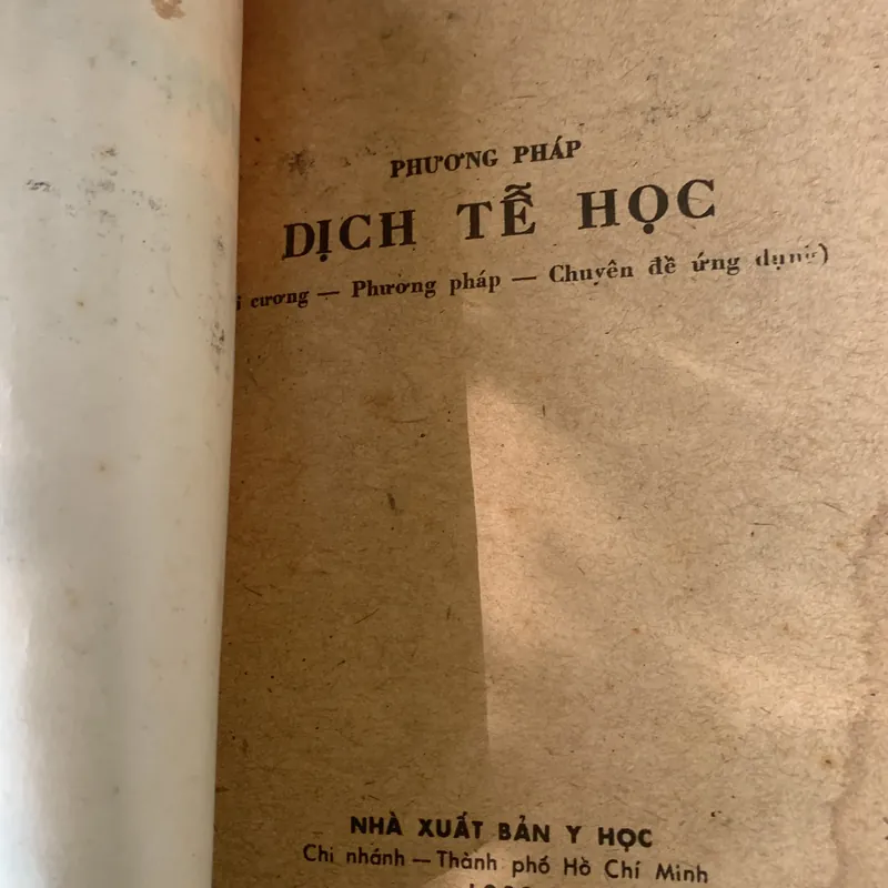 Phương pháp dịch tễ học, Nguyễn Văn Truyền, in năm 1989 709399