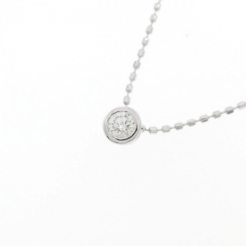 K18WG Solitaire Dây chuyền kim cương 0.09CT - Hàng hiệu Chính hãng 860743