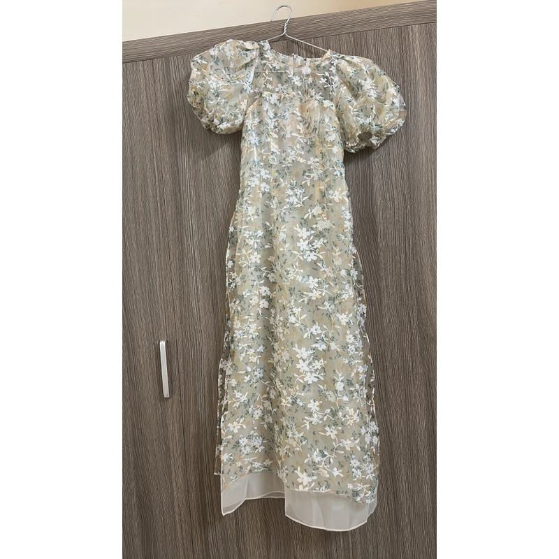 Áo dài nữ đẹp thêu hoa 443736