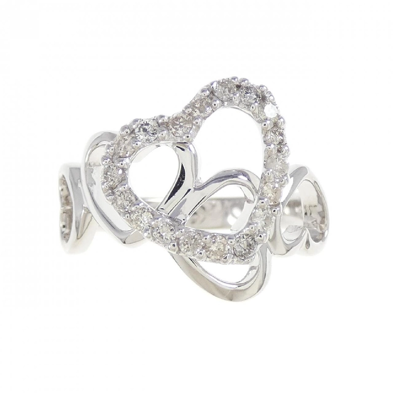Nhẫn kim cương hình trái tim K18WG 0.30CT 667974