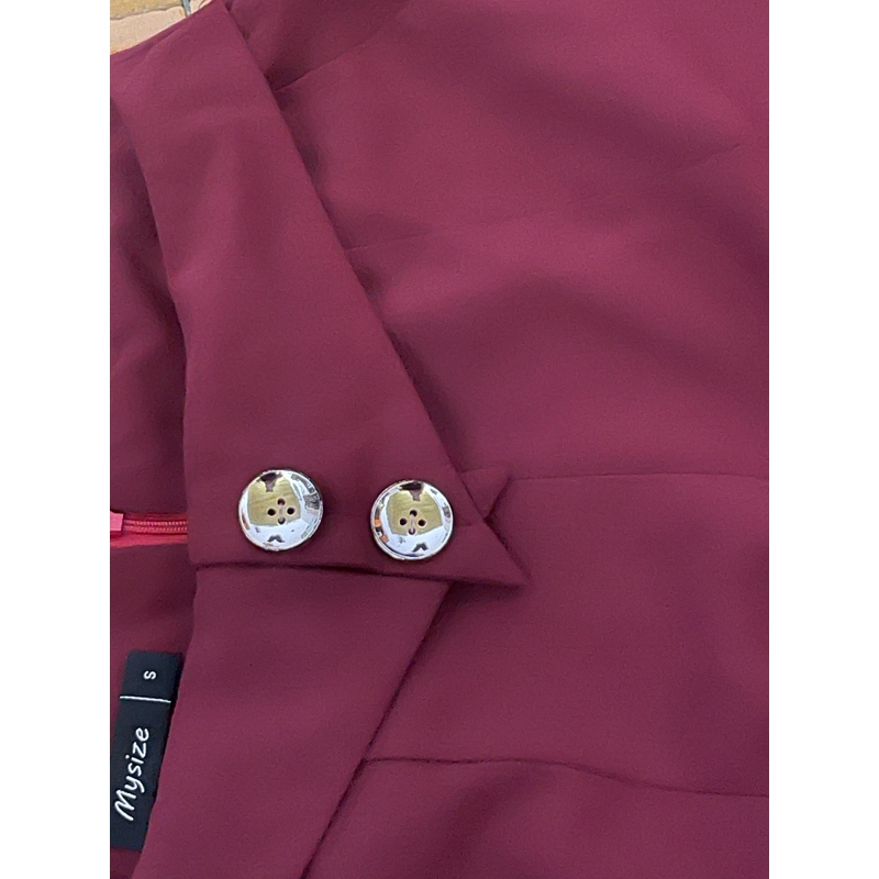 Quần dài ống suôn màu đỏ đô size S 509131