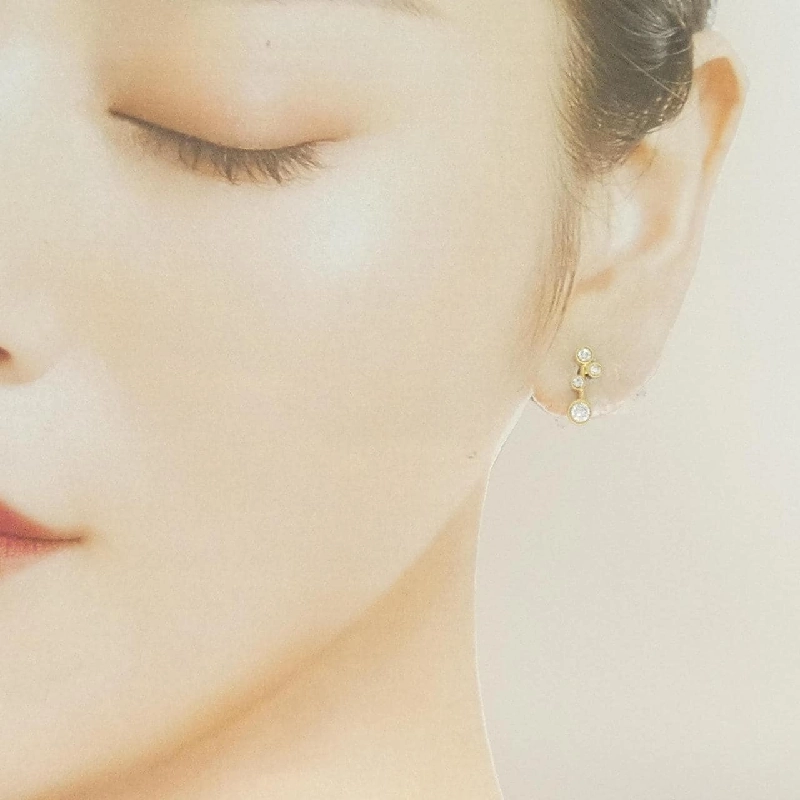 K18YG Bông tai kim cương 0.84CT - Hàng hiệu Chính hãng 862216