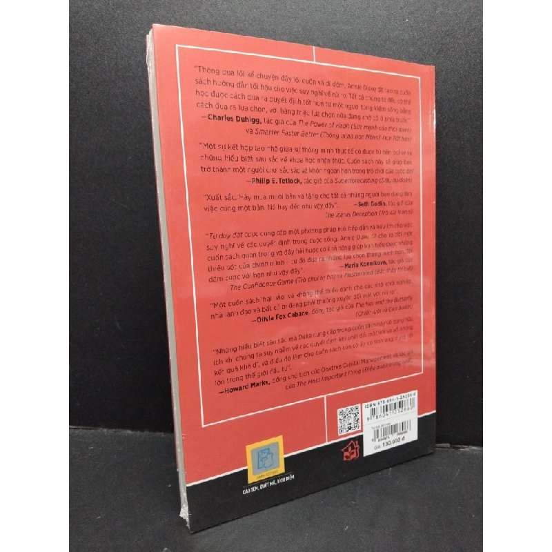Tư duy đặt cược - Quyết định sáng suốt hơn khi không có đủ thông tin mới 100% HCM1209 Annie Duke KỸ NĂNG 274577