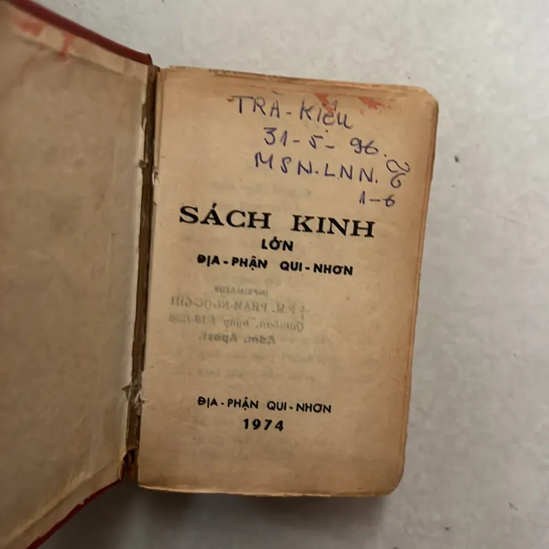 Sách Kinh (địa phận Quy Nhơn) - 1974s 559455