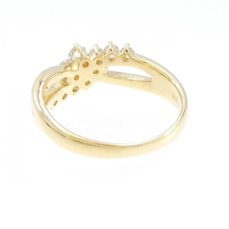 Nhẫn kim cương hoa K18YG 0.50CT 673462