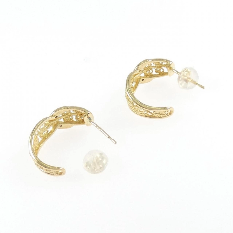 Bông tai kim cương K18YG 0.02CT - Hàng hiệu chính hãng 862225