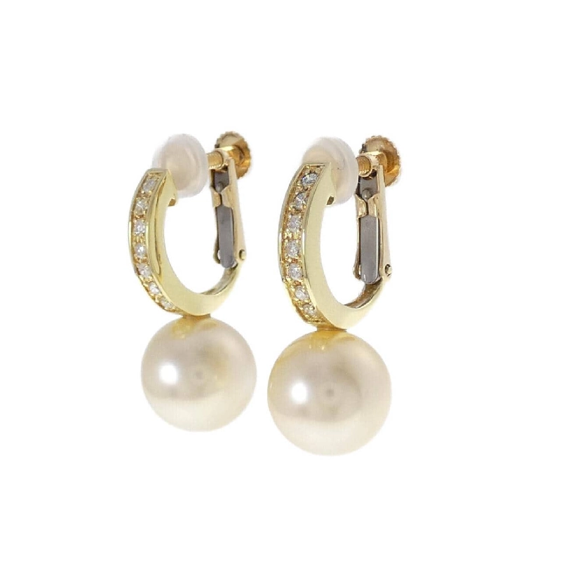 K18YG Bạch Ngọc Trai Bông Tai 9.3mm - Hàng hiệu Chính Hãng 872912