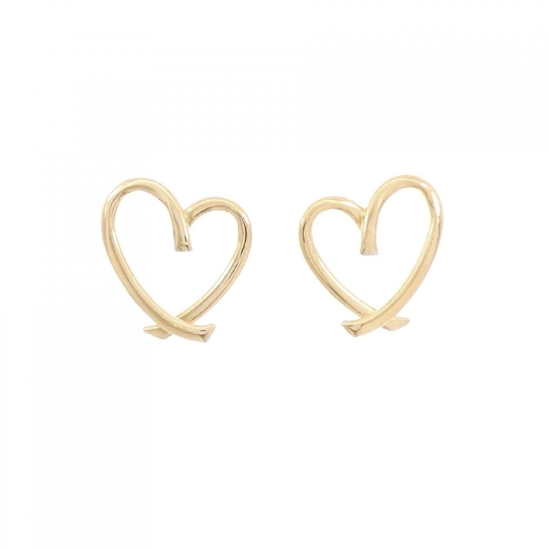K18YG Bông tai hình trái tim - Hàng hiệu Chính hãng 867330
