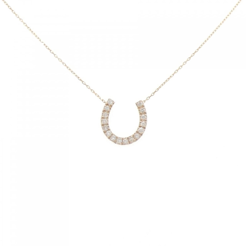 K18PG Móng ngựa Dây chuyền kim cương 0.20CT - Hàng hiệu Chính hãng 856908