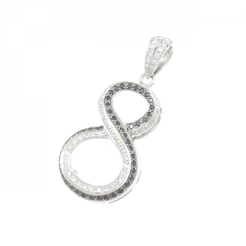 K18WG Số 8 Mặt dây chuyền kim cương 0.40CT - Hàng hiệu Chính hãng 863294