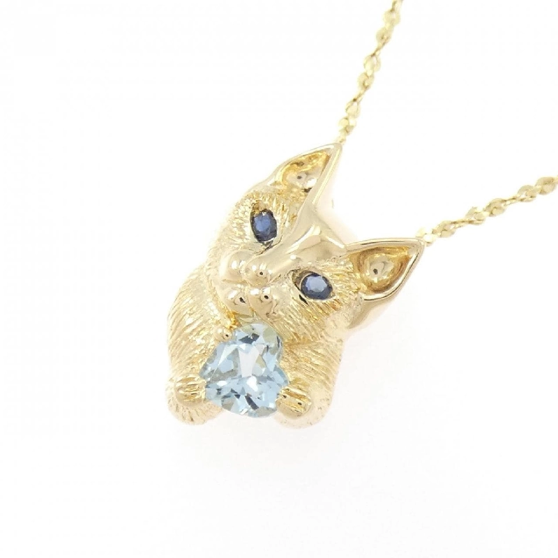 Dây chuyền aquamarine 750YG - Hàng hiệu Authentic 856256