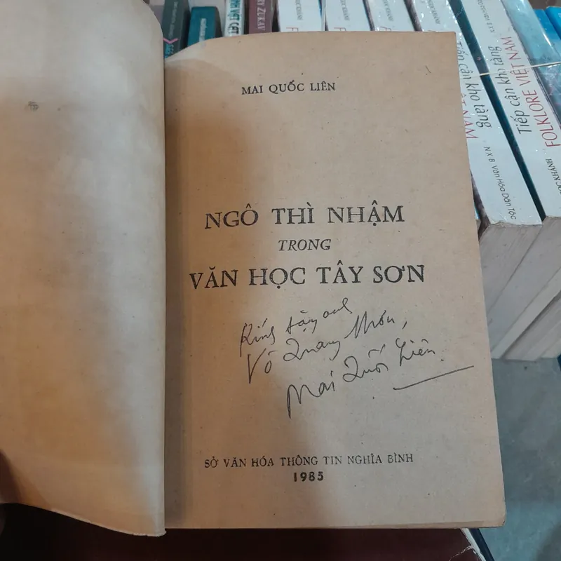 NGÔ THÌ NHẬM TRONG VĂN HỌC TÂY SƠN - MAI QUỐC LIÊN 695918