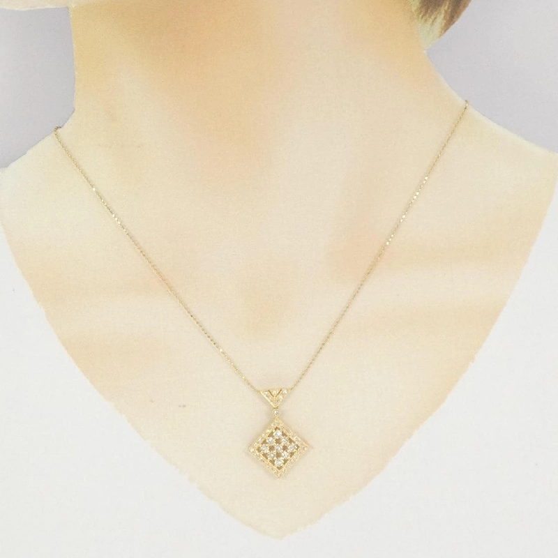 Dây chuyền kim cương K18YG 0.65CT - Hàng hiệu Chính hãng 864520