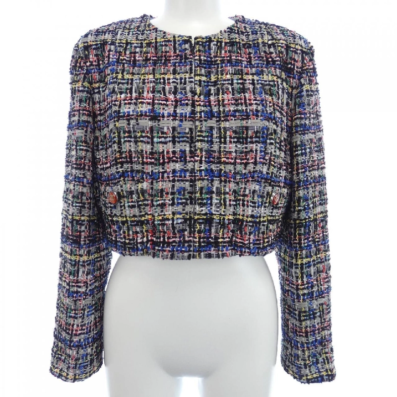 Áo khoác không cổ CHANEL P74013V65562 627426