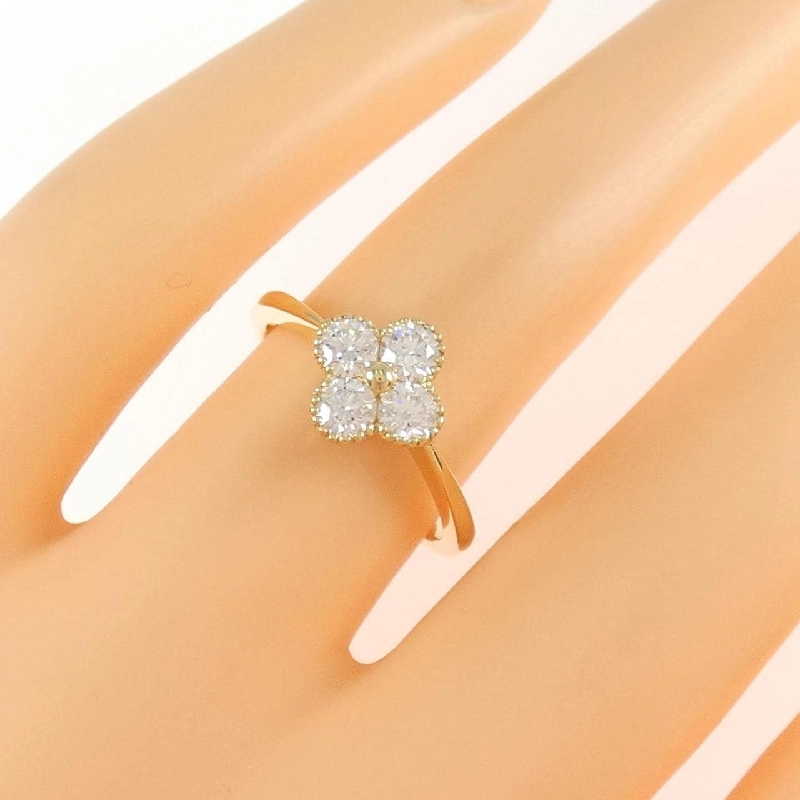 Nhẫn kim cương K18YG 0.551CT D VS2-SI1 VG - Hàng hiệu Chính hãng 874193