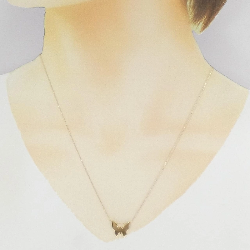 K18YG Bướm Dây Chuyền - Hàng hiệu Chính hãng 858542