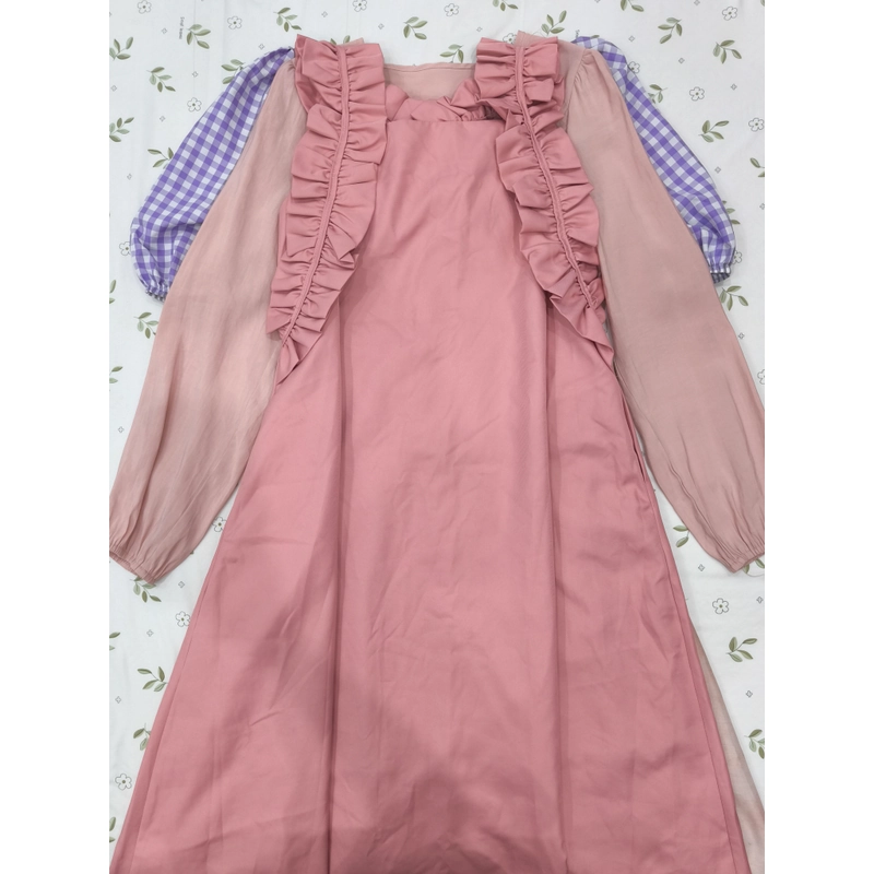Đầm 2 dây hồng 528394