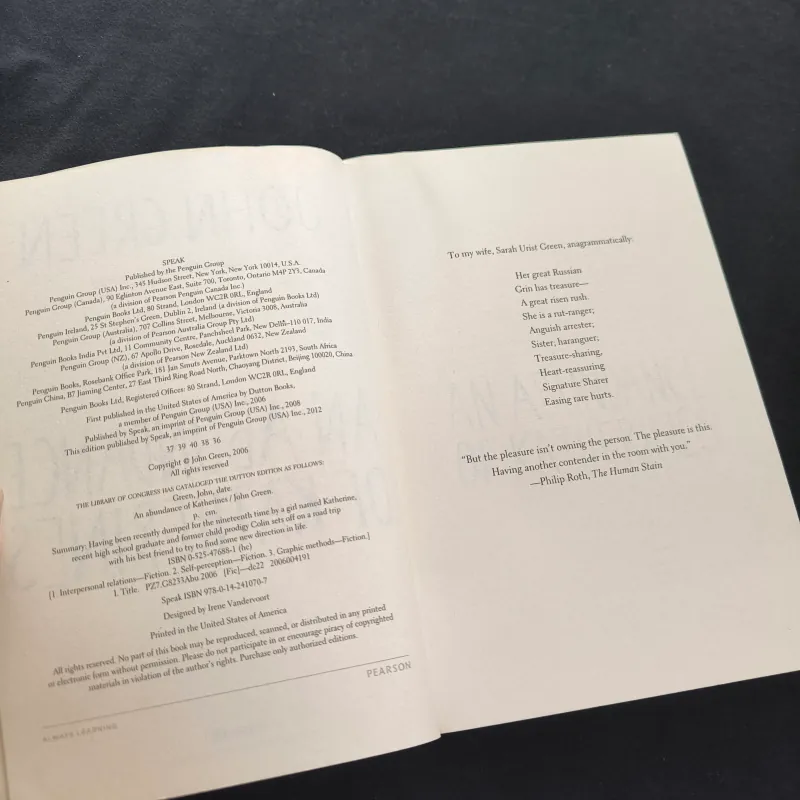 An Abundance of Katherines - John Green 927058