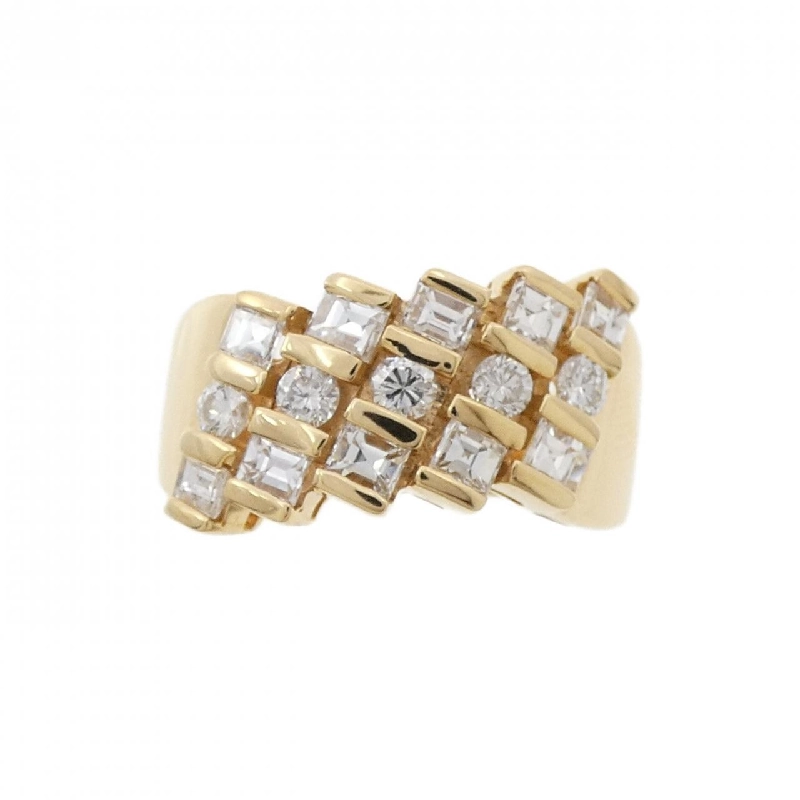 Nhẫn kim cương K18YG 1.01CT 669868